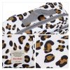 Waterproof baby print stroller bag storage hanging bag diaper bag mother and baby mommy bag - Mommy Bag-Leopard print