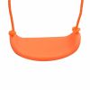 Swing Set with Slide and 3 Seats Orange - Orange