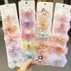 Chiffon Bow Ribbon Girls Hairpins Cute Colorful Bows Flowers Children Hair Clips Fashion Hair Accessories - B- 2