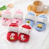 Baby Cartoon Embroidery Graphic Fleece Thickened Shoes - Insole Length 11.00 cm - Red