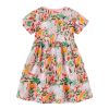 Baby Girl All Over Print Pattern Long Style Fashion Cotton Dress - 90 (12-24M) - Pink