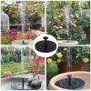 18/16/13cm Solar Water Fountain Colorful Fountain Floating Solar Powered Pool Pond Waterfall Fountain Pump Garden Outdoor Decor - 18cm no led - China