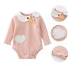 Baby Girl Cartoon Shape Long Sleeve Cute Onesies Bodysuit - 59 (0-3M) - Pink