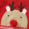 Baby Cute Christmas Elk Pattern Autumn Winter New Style Romper - 59 (0-3M) - Red