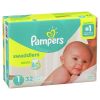 Pampers Swaddlers Newborn Diapers Size 1, 32 Count - Pampers