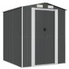 Garden Shed Anthracite 75.6"x75.2"x87.8" Galvanized Steel - Anthracite