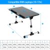 Foldable Laptop Stand Height Angle Adjust Notebook Bed Desk Breakfast Reading Table L Size - L