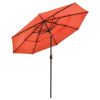 10Ft 3-Tiers Patio Umbrella Orange - As Picture