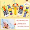 Baby (boys and girls) plush toys for toddlers; wrist rattles; rattles - default