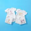 Baby Solid Color Printed Pattern Cute Triangle Onesies - 59 (0-3M) - Black