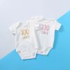 Baby Solid Color Printed Pattern Cute Triangle Onesies - 59 (0-3M) - Black