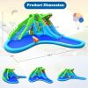 7 in 1 Inflatable Bounce House with Splashing Pool - As the picture shows