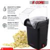 Popcorn Machine Hot Air Electric Popper Kernel Corn Maker Bpa Free No Oil 5 Core POP B - black