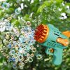 Automatic Gatling Bubble Gun Kids Toys Summer Soap Water Bubble Machine Gun 2-in-1 Electric Bubble Machine for Children Gift Toy - D-1 69Holes11