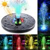 18/16/13cm Solar Water Fountain Colorful Fountain Floating Solar Powered Pool Pond Waterfall Fountain Pump Garden Outdoor Decor - 18 colorful led - Ch