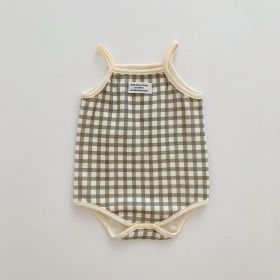 Sling Wrapped Fart Coat Triangle Harness Baby Cotton (Option: Plaid-66cm)